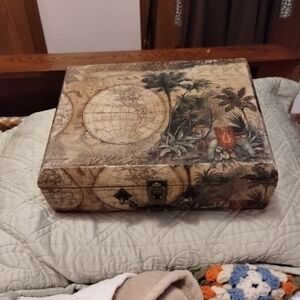 World Map Design Storage Box